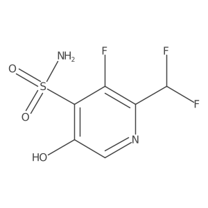 2-(Difluoromethyl)-3-fluoro-5-hydroxypyridine-4-sulfonamide Structure
