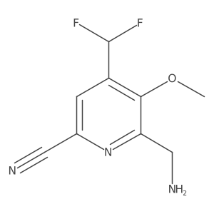 2-(Aminomethyl)-6-cyano-4-(difluoromethyl)-3-methoxypyridine结构式