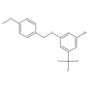 1-Bromo-3-[(4-methoxyphenyl)methoxy]-5-(trifluoromethyl)benzene Structure