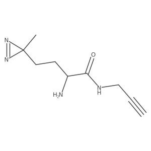 2-amino-4-(3-methyl-3H-diazirin-3-yl)-N-(prop-2-yn-1-yl)butanamide Structure