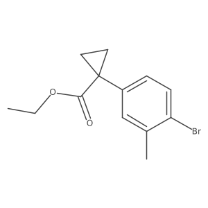 Ethyl 1-(4-bromo-3-methylphenyl)cyclopropanecarboxylate Structure