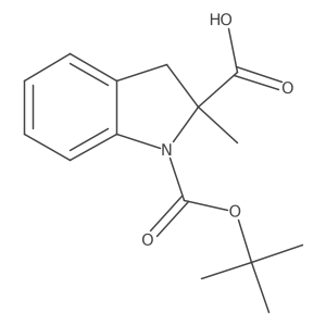 1-(Tert-butyl)2-methyl 1,2-indolinedicarboxylate结构式