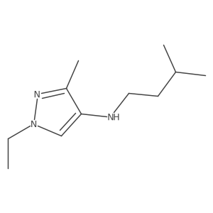 1-ethyl-3-methyl-N-(3-methylbutyl)-1H-pyrazol-4-amine Structure
