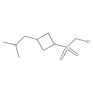 [(1-Chloromethanesulfonylazetidin-3-yl)methyl]dimethylamine结构式