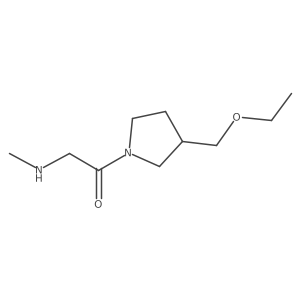 1-(3-(Ethoxymethyl)pyrrolidin-1-yl)-2-(methylamino)ethan-1-one Structure