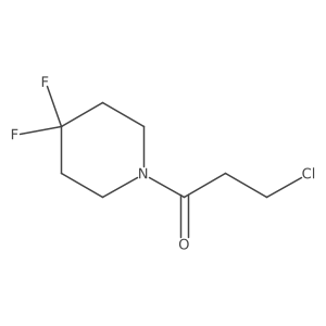 3-Chloro-1-(4,4-difluoropiperidin-1-yl)propan-1-one结构式