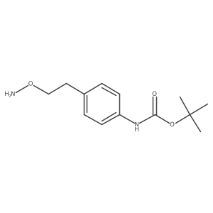 tert-butyl N-{4-[2-(aminooxy)ethyl]phenyl}carbamate Structure
