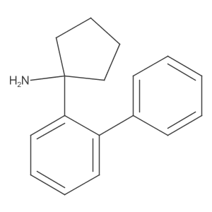 1-(2-Phenylphenyl)cyclopentan-1-amine Structure
