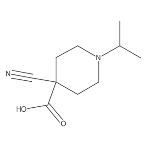 4-Cyano-1-(propan-2-yl)piperidine-4-carboxylic acid Structure