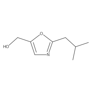 [2-(2-Methylpropyl)-1,3-oxazol-5-yl]methanol Structure