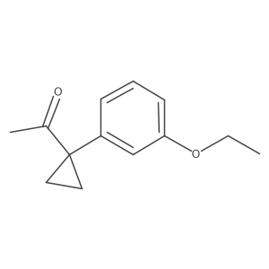 1-[1-(3-Ethoxyphenyl)cyclopropyl]ethan-1-one结构式