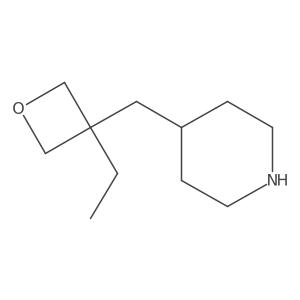 4-[(3-Ethyloxetan-3-yl)methyl]piperidine Structure