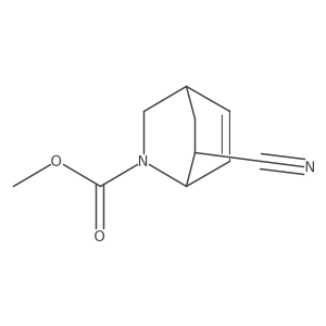 Methyl 7-cyano-2-azabicyclo[2.2.2]oct-5-ene-2-carboxylate结构式