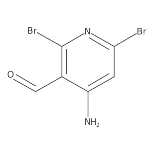 4-Amino-2,6-dibromonicotinaldehyde结构式