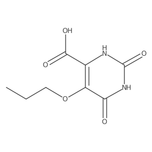 2,6-Dioxo-5-propoxy-1,2,3,6-tetrahydropyrimidine-4-carboxylic acid结构式