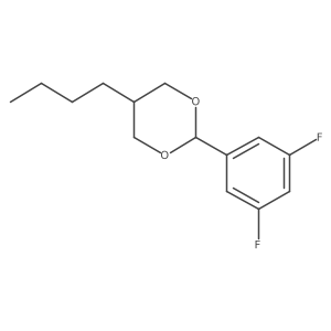 5-Butyl-2-(3,5-difluorophenyl)-1,3-dioxane结构式