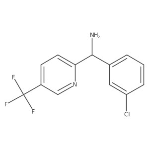 (3-Chlorophenyl)-[5-(trifluoromethyl)pyridin-2-yl]methanamine结构式
