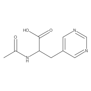 (2S)-2-acetamido-3-pyrimidin-5-yl-propanoic acid Structure