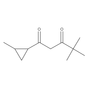 4,4-Dimethyl-1-(2-methylcyclopropyl)pentane-1,3-dione结构式