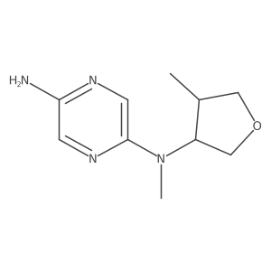 2,5-Pyrazinediamine, N2-methyl-N2-(tetrahydro-4-methyl-3-furanyl)-结构式