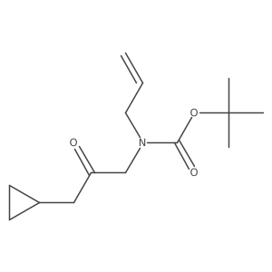tert-butyl N-(3-cyclopropyl-2-oxopropyl)-N-(prop-2-en-1-yl)carbamate结构式
