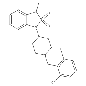 1-(1-(2-Chloro-6-fluorobenzyl)piperidin-4-yl)-3-methyl-1,3-dihydrobenzo[c][1,2,5]thiadiazole 2,2-dioxide结构式