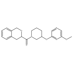 Isochroman-3-yl(3-((6-methoxypyrazin-2-yl)oxy)piperidin-1-yl)methanone Structure