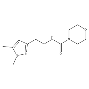 N-(2-(1,5-dimethyl-1H-pyrazol-3-yl)ethyl)morpholine-4-carboxamide Structure