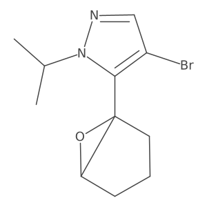 4-Bromo-5-{6-oxabicyclo[3.1.0]hexan-1-yl}-1-(propan-2-yl)-1H-pyrazole Structure