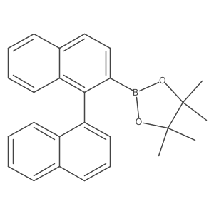 2-([1,1'-Binaphthalen]-2-yl)-4,4,5,5-tetramethyl-1,3,2-dioxaborolane Structure