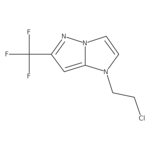 1-(2-chloroethyl)-6-(trifluoromethyl)imidazo[1,2-b]pyrazole Structure