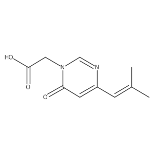 2-(4-(2-methylprop-1-en-1-yl)-6-oxopyrimidin-1(6H)-yl)acetic acid结构式