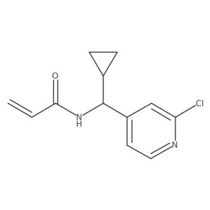 N-[(2-chloropyridin-4-yl)(cyclopropyl)methyl]prop-2-enamide结构式