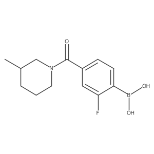 (2-Fluoro-4-(3-methylpiperidine-1-carbonyl)phenyl)boronic acid Structure