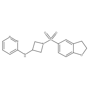 N-[1-(2,3-dihydro-1-benzofuran-5-sulfonyl)azetidin-3-yl]pyridazin-3-amine Structure