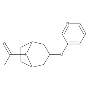1-((1R,5S)-3-(pyridin-3-yloxy)-8-azabicyclo[3.2.1]octan-8-yl)ethanone Structure