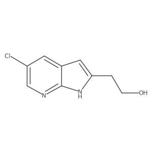 2-{5-chloro-1H-pyrrolo[2,3-b]pyridin-2-yl}ethan-1-ol结构式