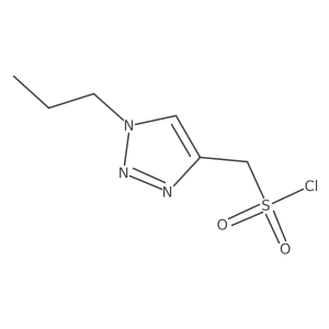(1-propyl-1H-1,2,3-triazol-4-yl)methanesulfonyl chloride结构式