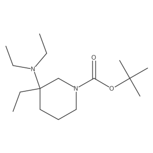 Tert-butyl 3-(diethylamino)-3-ethylpiperidine-1-carboxylate Structure