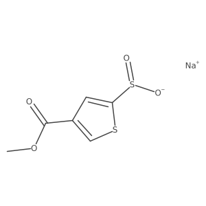 Sodium 4-(methoxycarbonyl)thiophene-2-sulfinate Structure