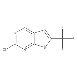 2-Chloro-6-(trifluoromethyl)thieno[2,3-d]pyrimidine Structure