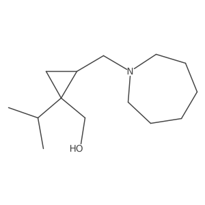 {2-[(Azepan-1-yl)methyl]-1-(propan-2-yl)cyclopropyl}methanol Structure