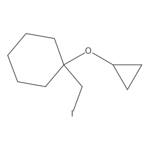 1-Cyclopropoxy-1-(iodomethyl)cyclohexane Structure