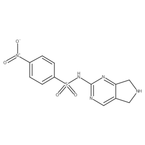 4-nitro-N-{5H,6H,7H-pyrrolo[3,4-d]pyrimidin-2-yl}benzene-1-sulfonamide Structure