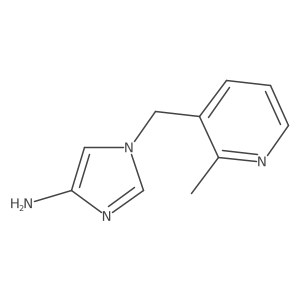 1-[(2-methylpyridin-3-yl)methyl]-1H-imidazol-4-amine结构式