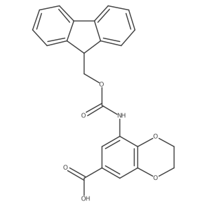 8-({[(9H-fluoren-9-yl)methoxy]carbonyl}amino)-2,3-dihydro-1,4-benzodioxine-6-carboxylic acid结构式