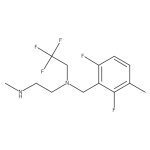 [(2,6-Difluoro-3-methylphenyl)methyl][2-(methylamino)ethyl](2,2,2-trifluoroethyl)amine Structure
