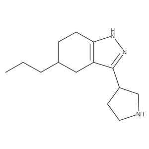 5-propyl-3-(pyrrolidin-3-yl)-4,5,6,7-tetrahydro-1H-indazole结构式
