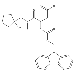 3-({[(9H-fluoren-9-yl)methoxy]carbonyl}amino)-3-{[(1-hydroxycyclopentyl)methyl](methyl)carbamoyl}propanoic acid Structure
