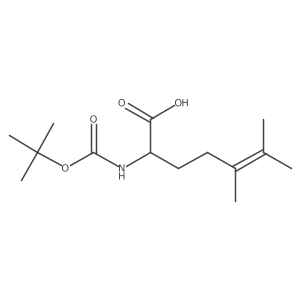 2-{[(Tert-butoxy)carbonyl]amino}-5,6-dimethylhept-5-enoic acid Structure